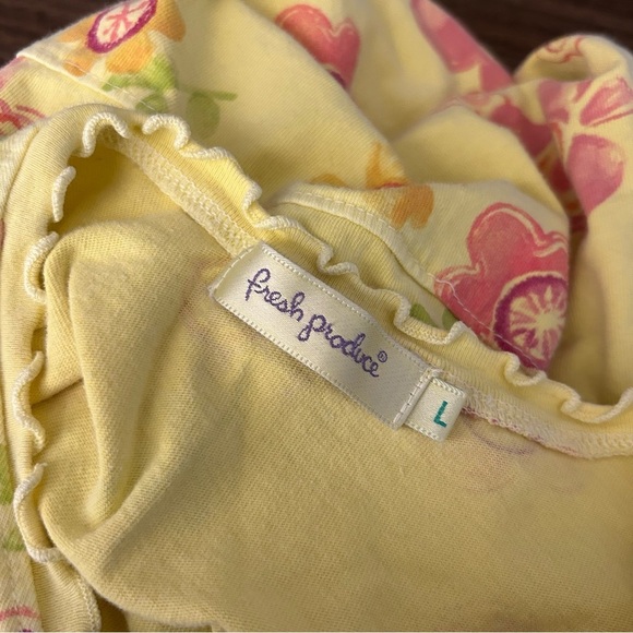 ❤️Fresh produce Floral Yellow Kids Dress L - Picture 5 of 12